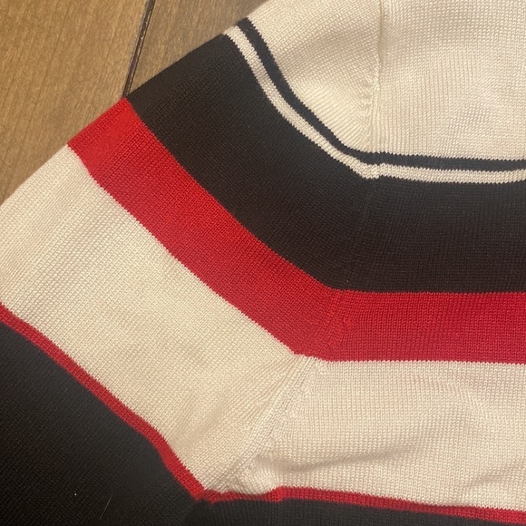 Joseph‎ A black combo color block turtle neck gold detail size PL brand new - Picture 5 of 6